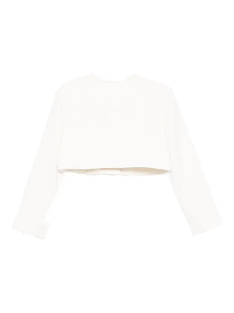 Giacca latte crop con fiocco Milk miniatura 2