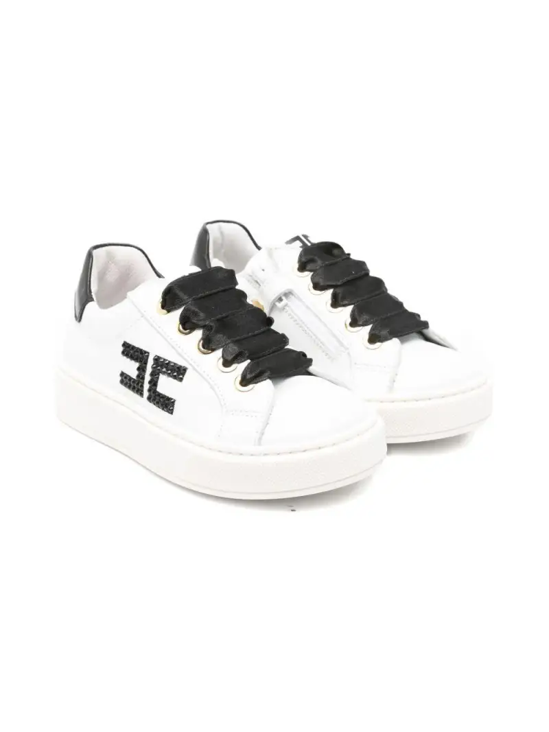 Sneakers bianche e nere La Mia Bianco