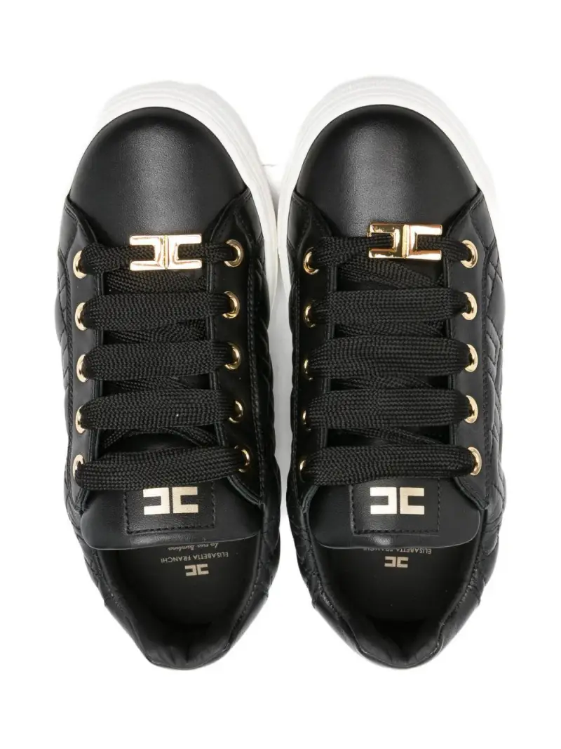 Sneakers nere con logo Nero miniatura 2