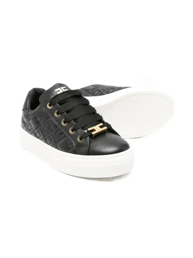 Sneakers nere con logo Nero miniatura 3