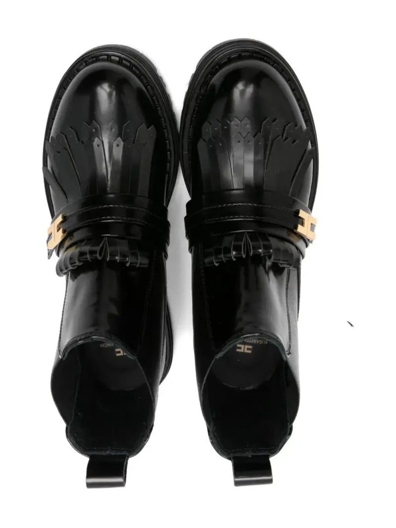 Stivali Chelsea neri in pelle Nero miniatura 2