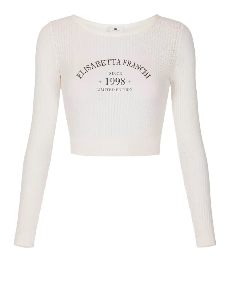 maglia elisabetta franchi da donna - avorio