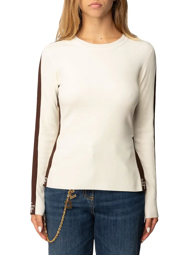 maglia elisabetta franchi da donna - avorio