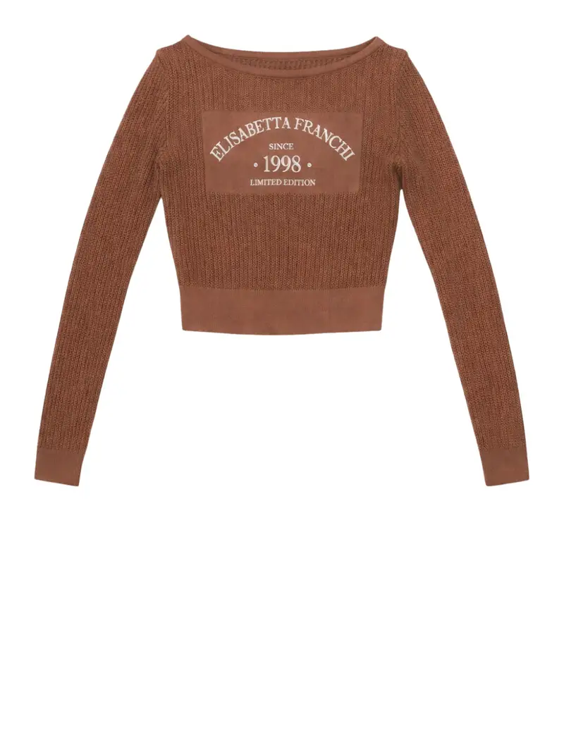 maglia elisabetta franchi da donna - cuoio Marrone