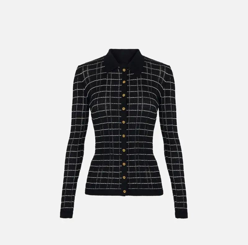 Maglia in filato di cotone a righe