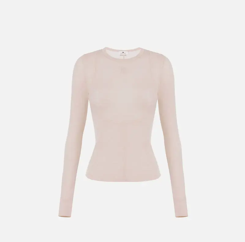 Maglia in jersey leggero con logo ricamato