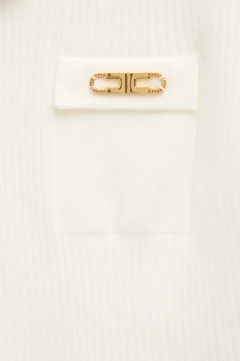 maglione con seta Beige miniatura 5