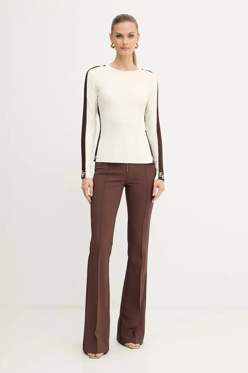 maglione donna colore beige MK03S56E2 miniatura 2