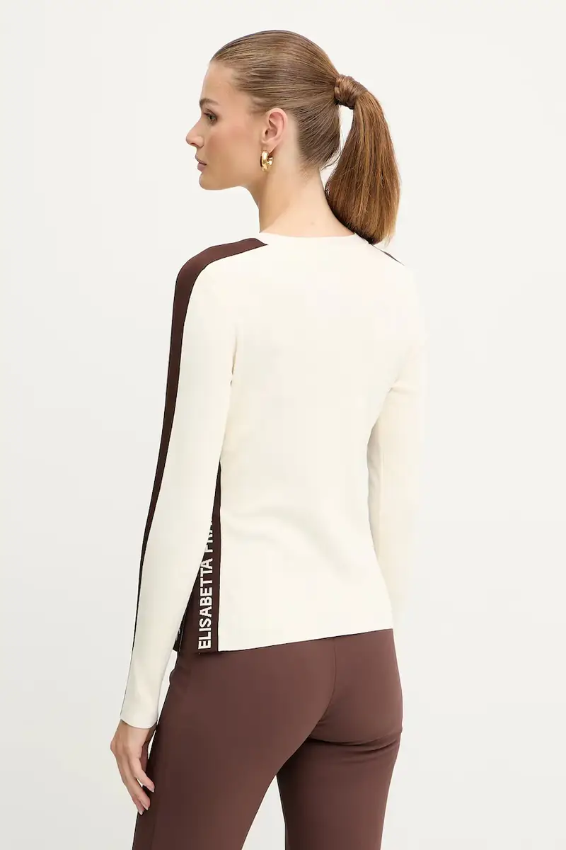 maglione donna colore beige MK03S56E2 miniatura 3