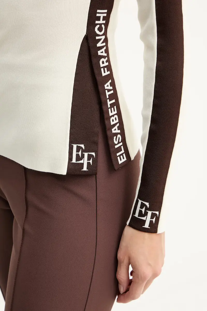 maglione donna colore beige MK03S56E2 miniatura 5