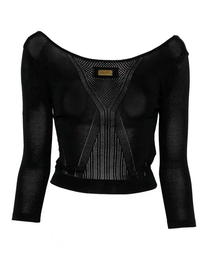 Maglione in tricot Nero