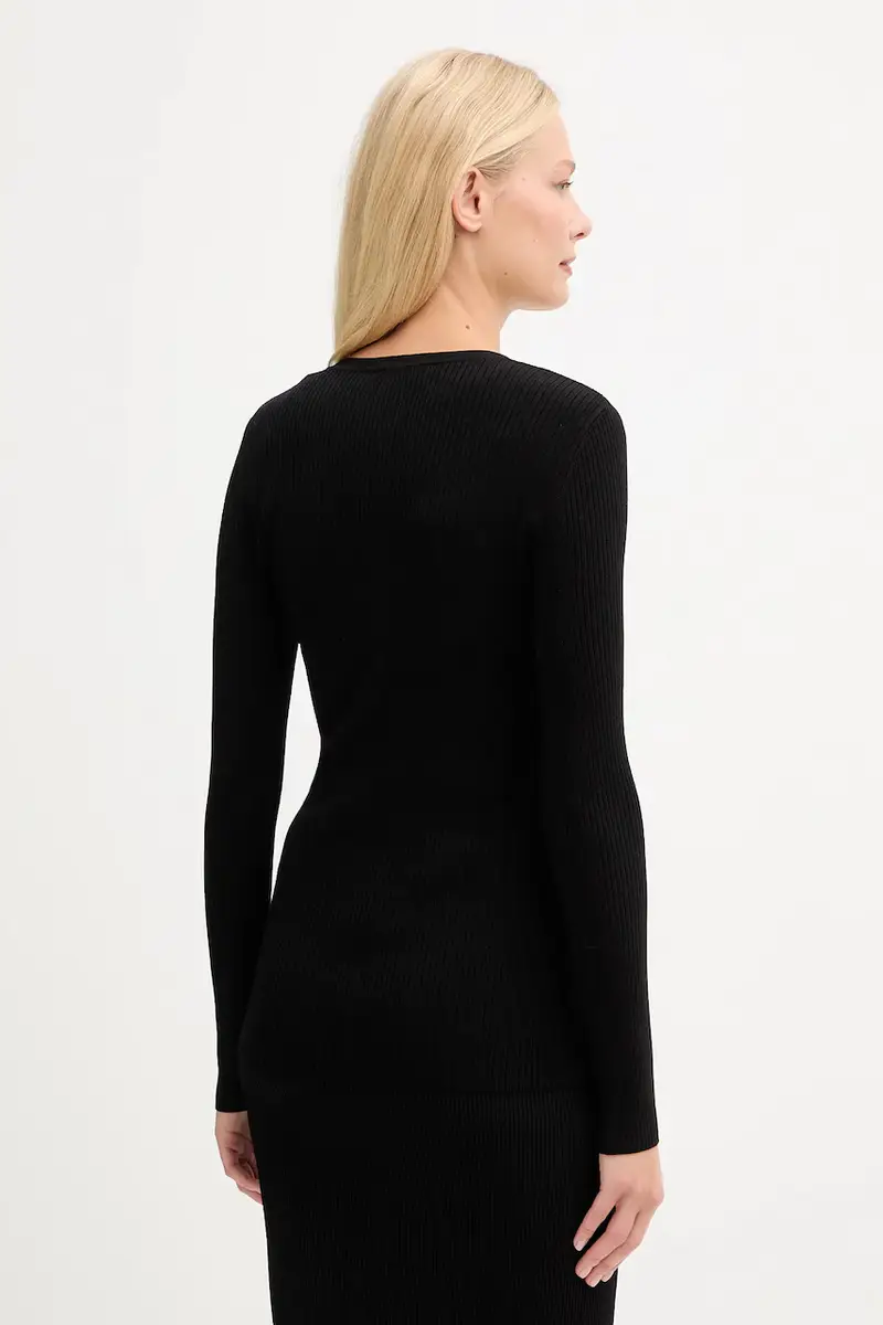 maglione misto seta Nero miniatura 3