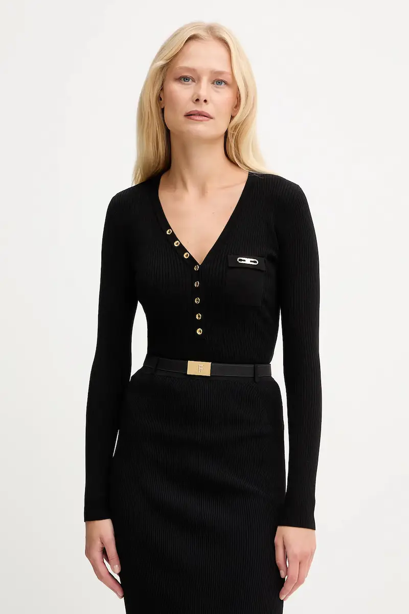 maglione misto seta Nero