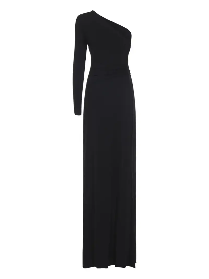 Maxi dress monospalla NERO miniatura 2