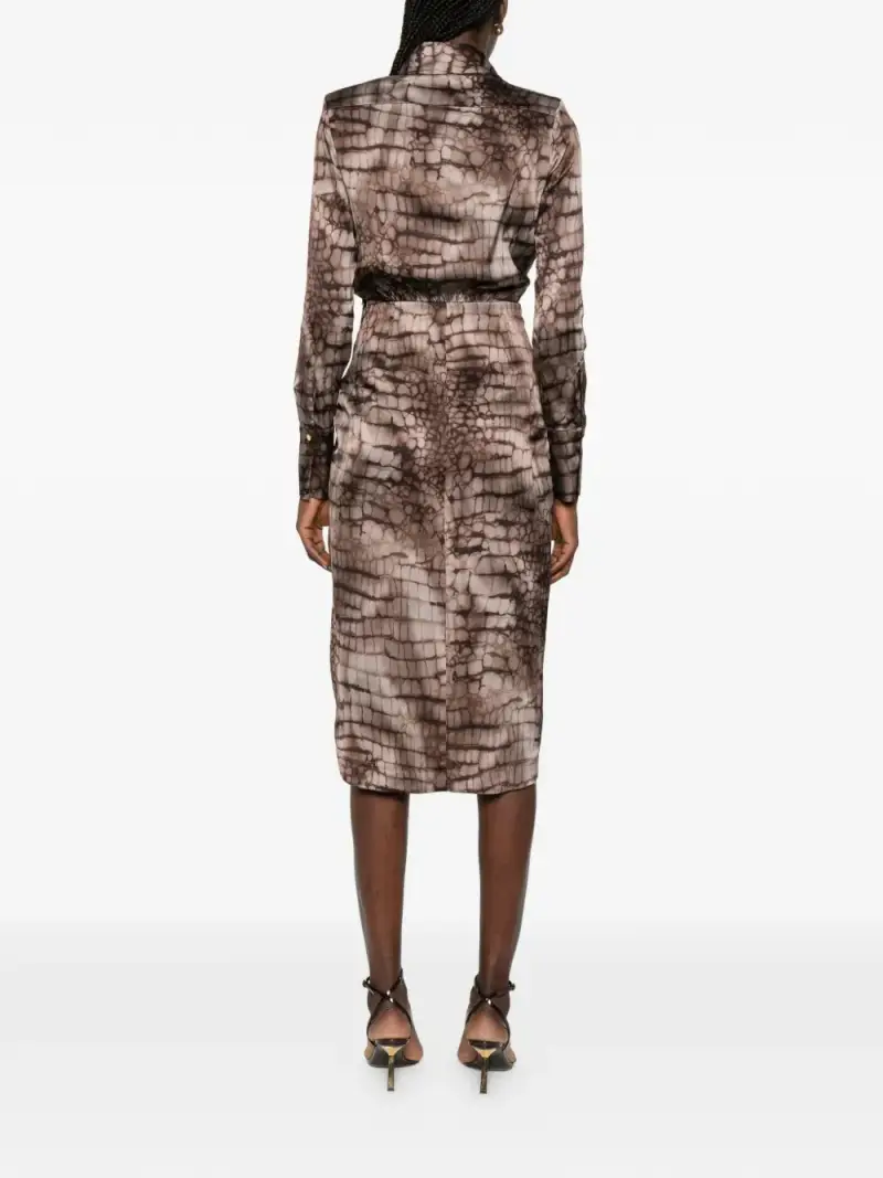 Midi dress cacao MARRONE miniatura 2