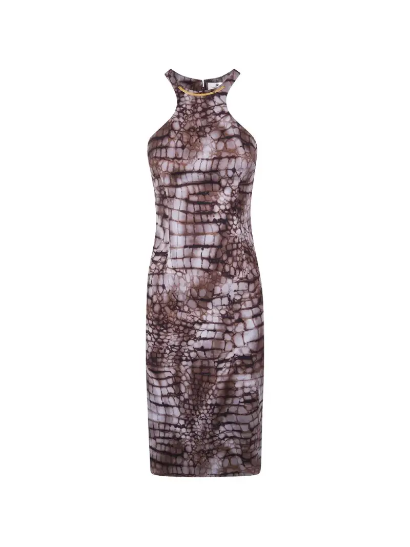Midi dress cacao MARRONE