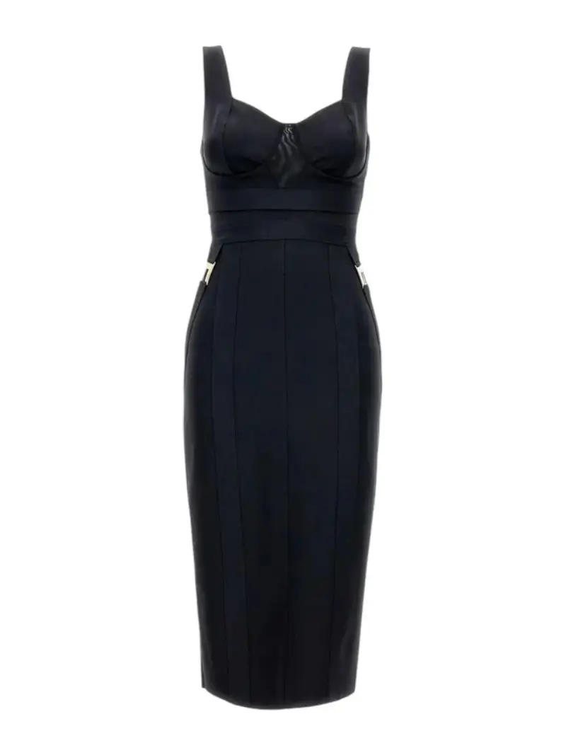 midi dress elisabetta franchi NERO