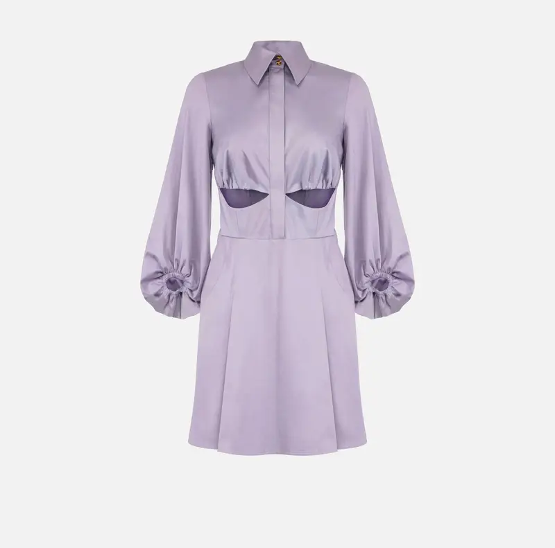 Mini abito in cotone stretch