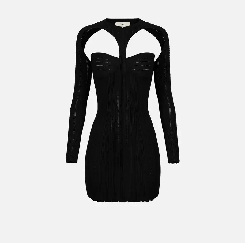 Mini abito in maglia à jour