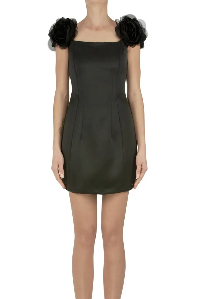 Mini abito in mikado