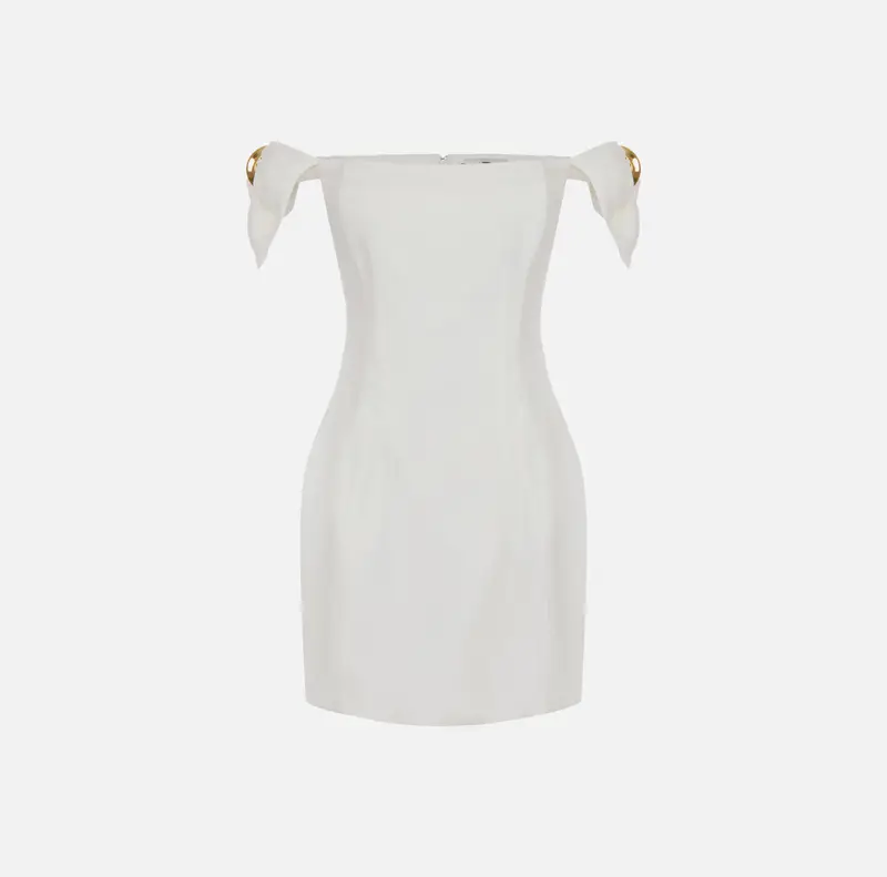 Mini abito in misto lino