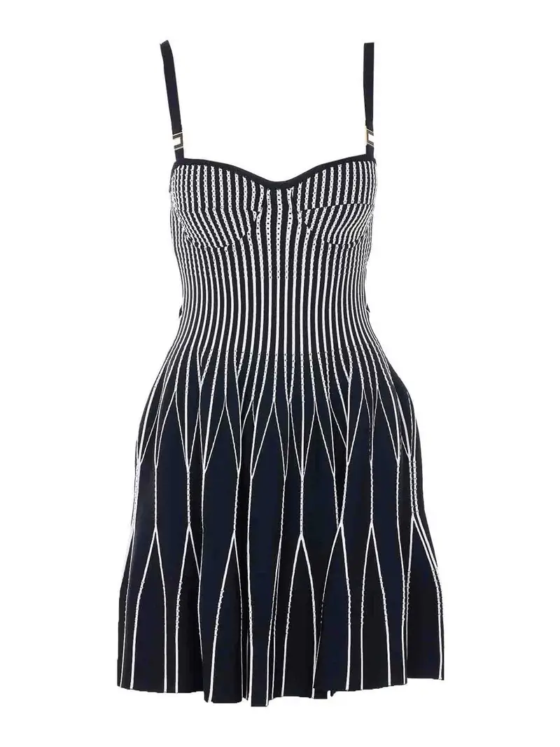 Mini Vestito nero con cerniera