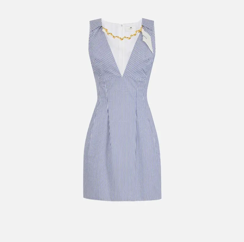 Miniabito con foulard gioiello