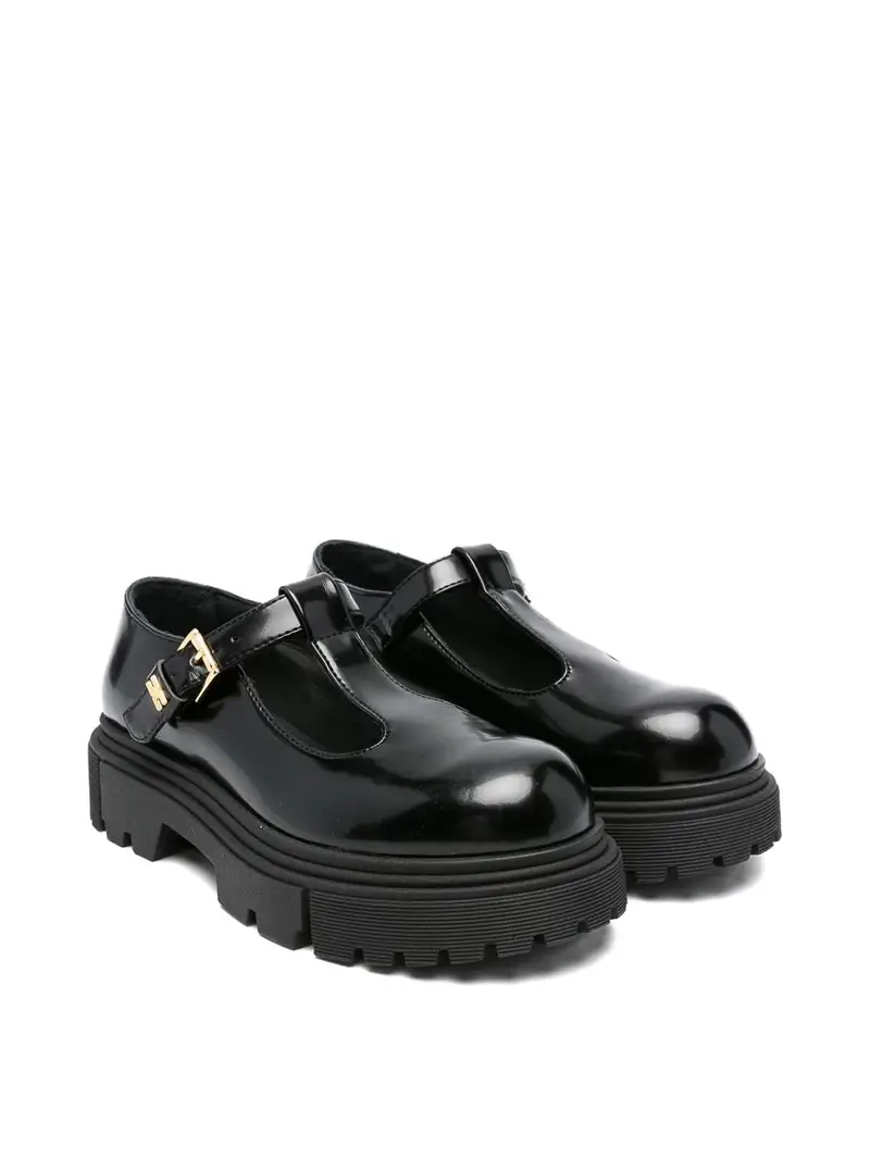 Mocassino Con Logo Nero