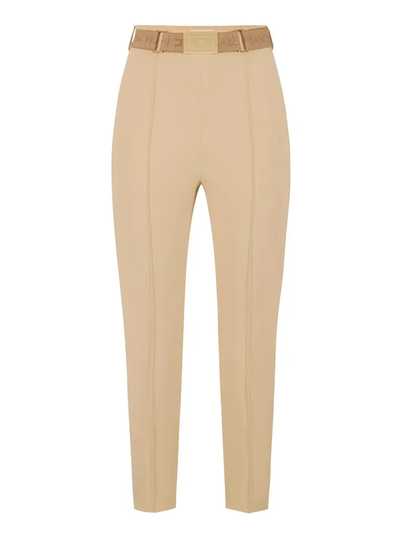 pantalone capri elisabetta franchi da donna - cammello Beige