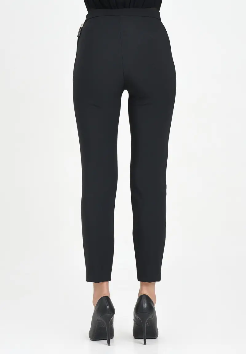 ELISABETTA FRANCHI Pantalone elegante nero da donna miniatura 3