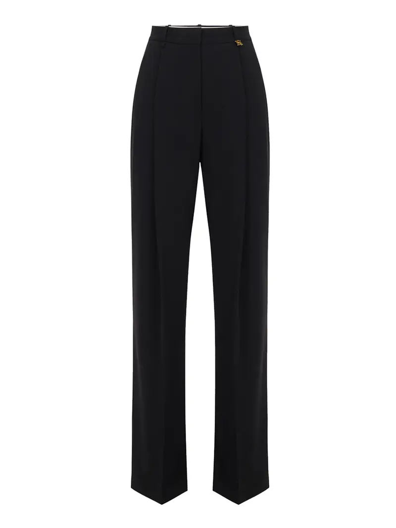 pantalone palazzo elisabetta franchi da donna - nero
