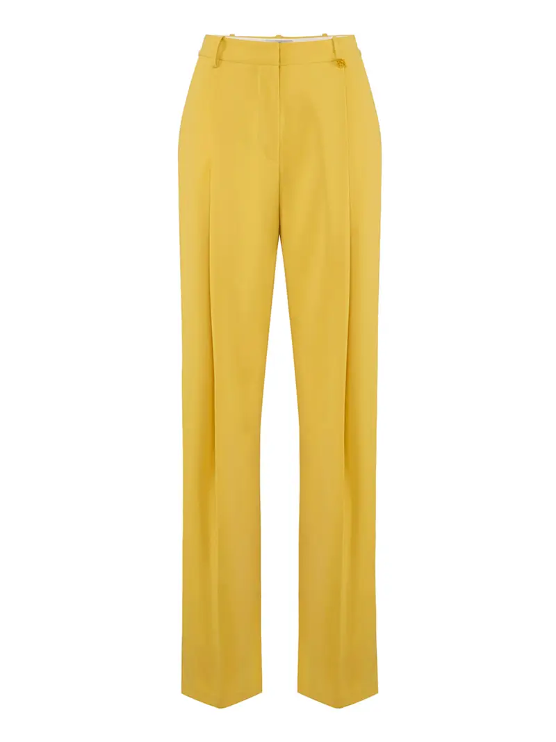 pantalone palazzo elisabetta franchi da donna - sun Giallo