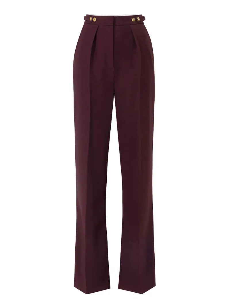 pantalone straight elisabetta franchi da donna - merlot Bordeaux