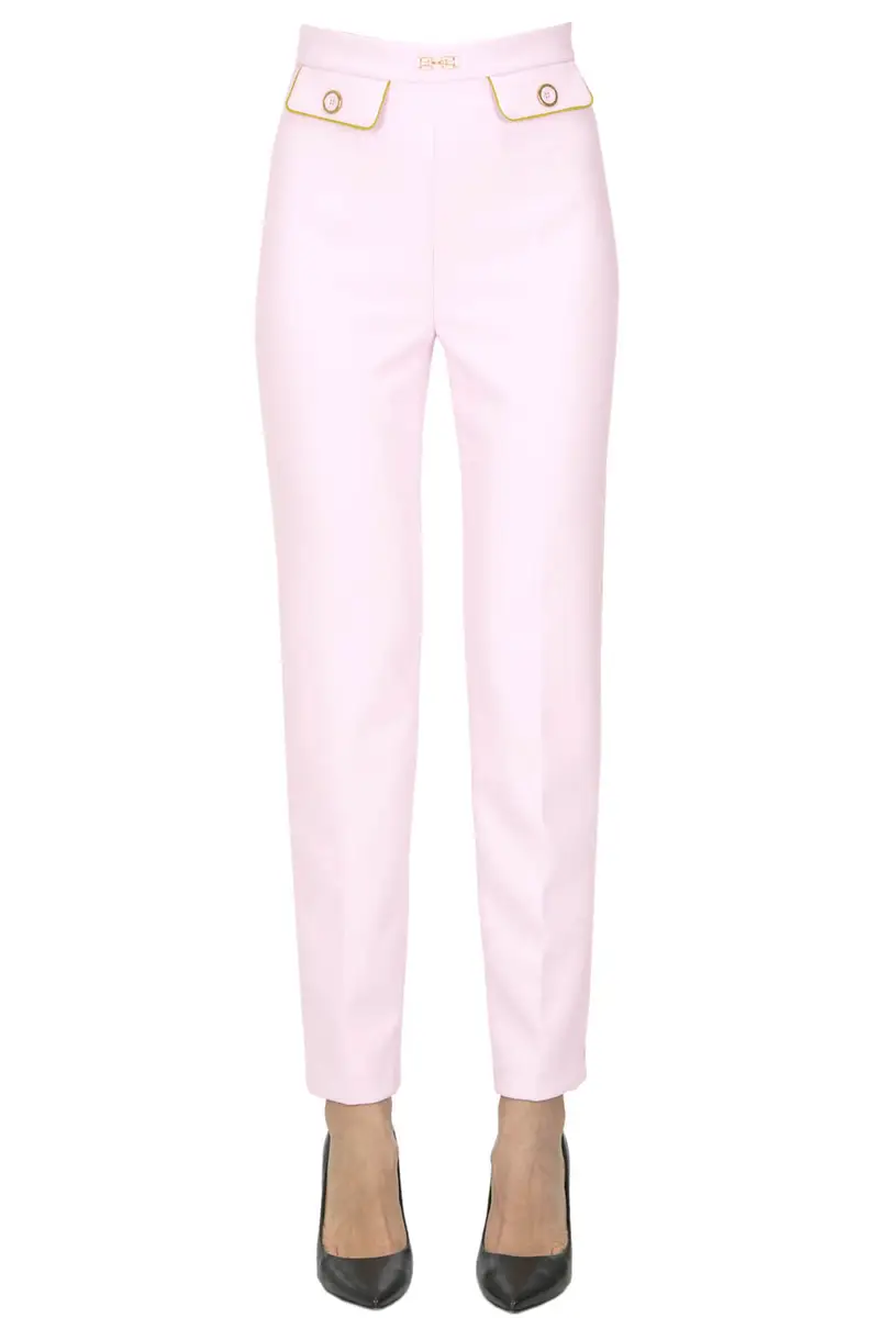 Pantaloni a sigaretta Rosa pallido