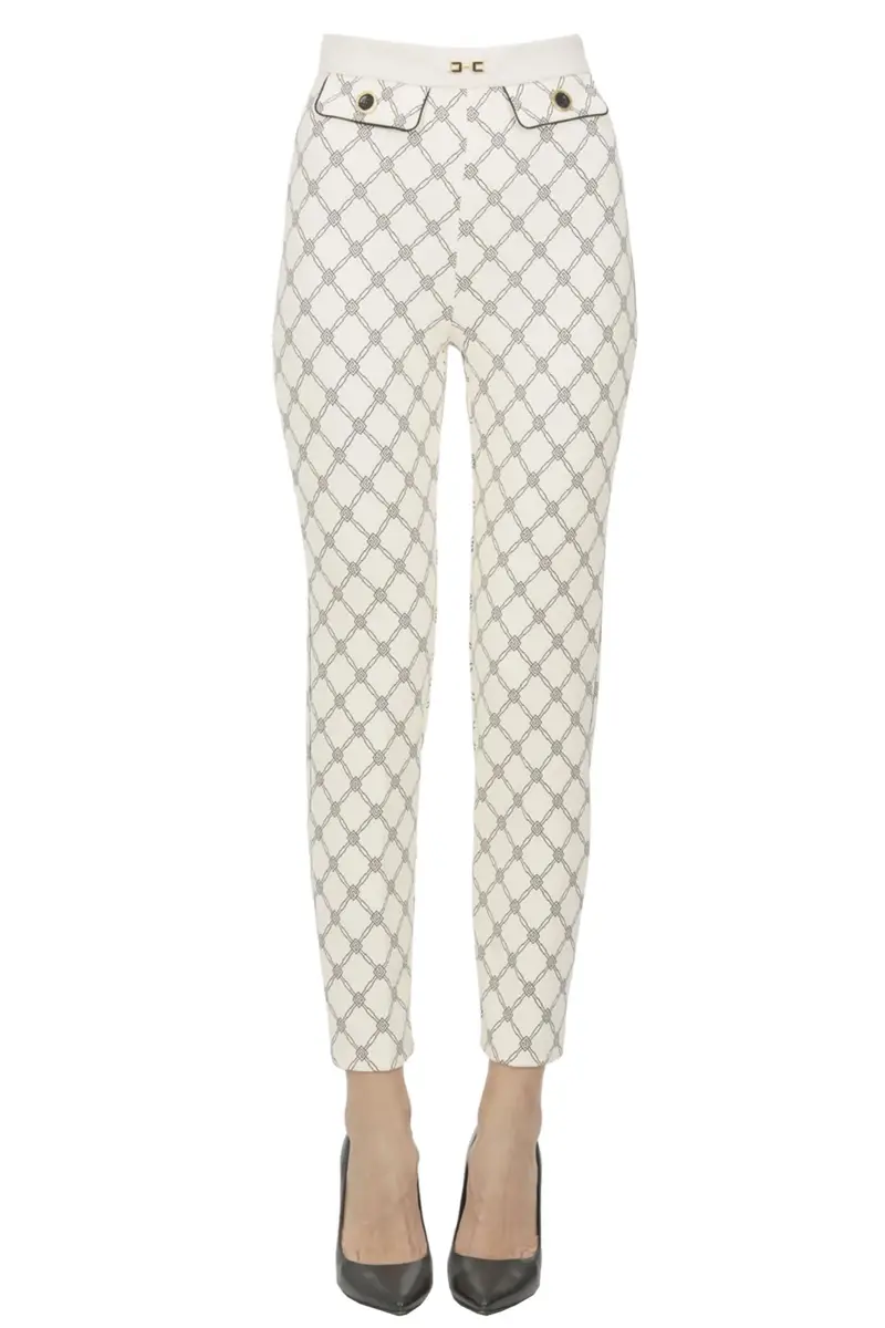 Pantaloni a sigaretta stampati