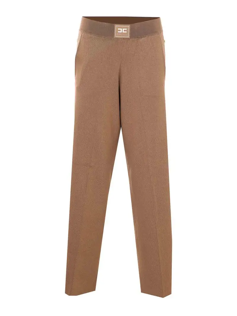 Pantaloni beige Marrone