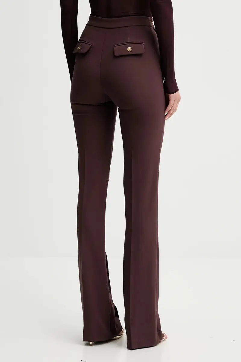 pantaloni donna colore granata PA14157E2 miniatura 3