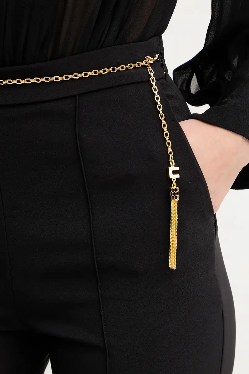 pantaloni donna colore nero PA14157E2 miniatura 4