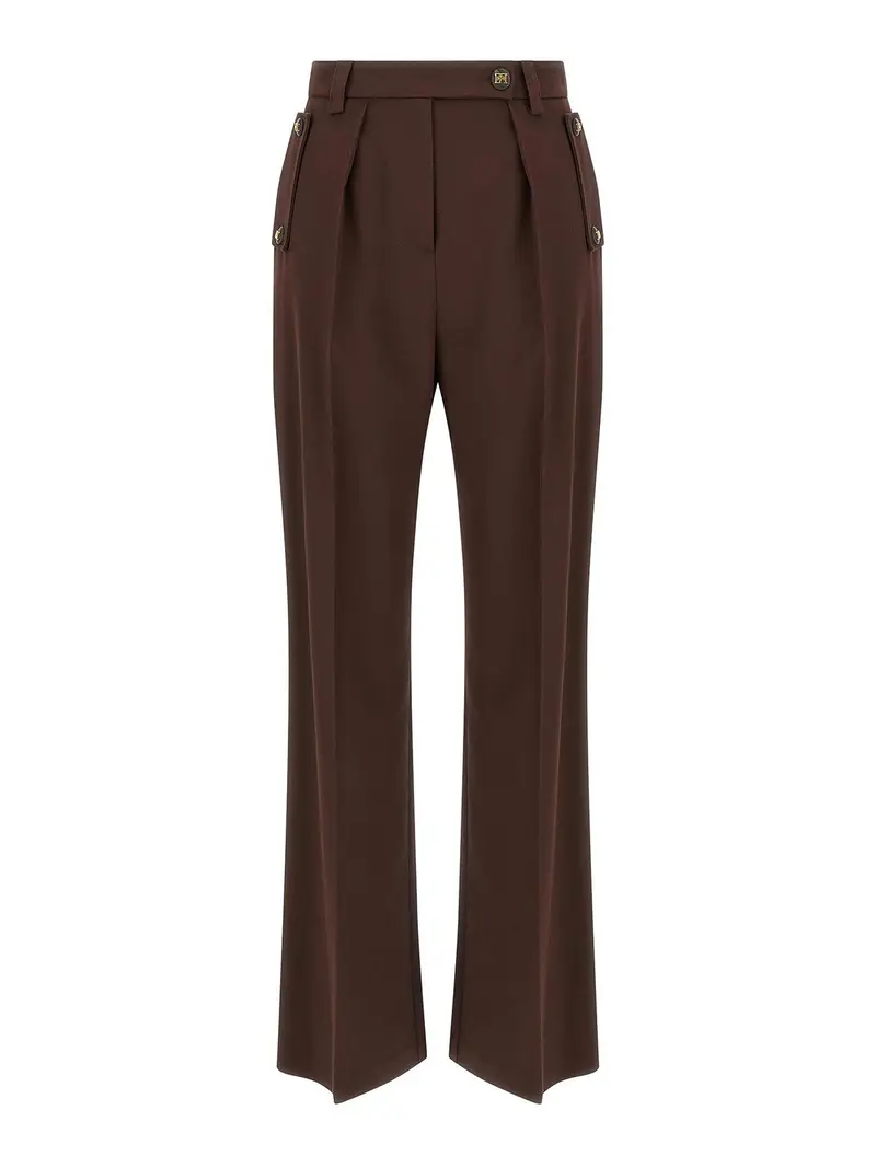 Pantaloni Palazzo Marrone