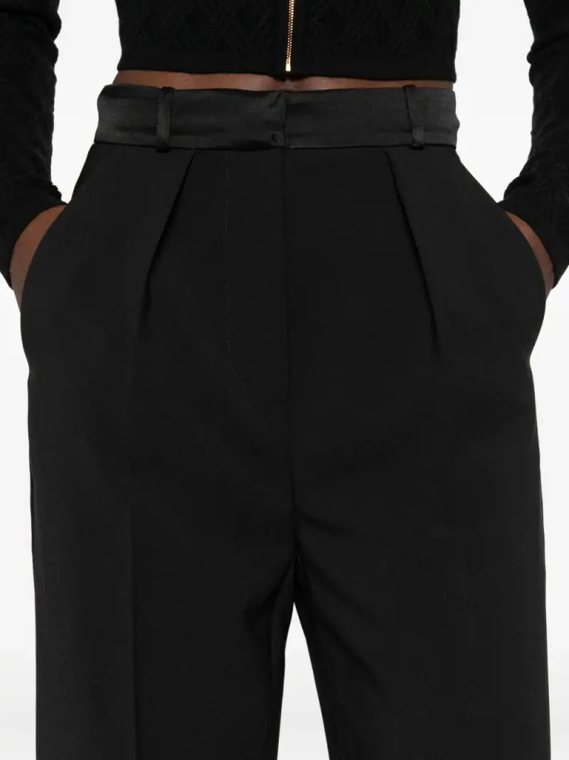 Pantaloni Sartoriali Neri con Pince Nero miniatura 3