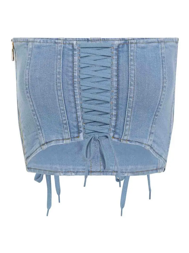 Parte superiore del corsetto Azzurro