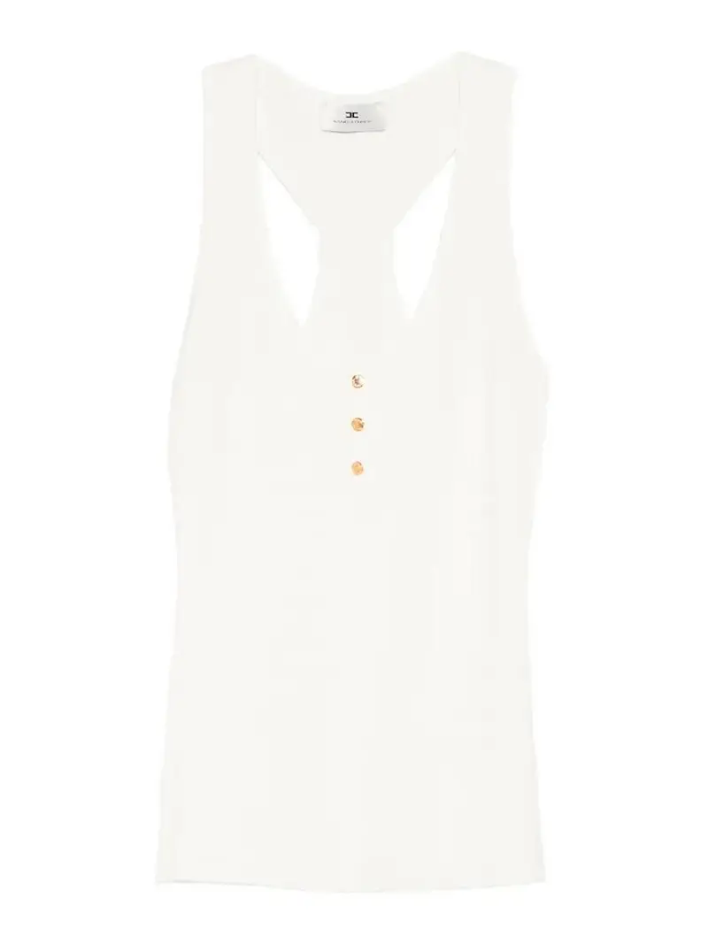 Parte superiore in tricot Crema