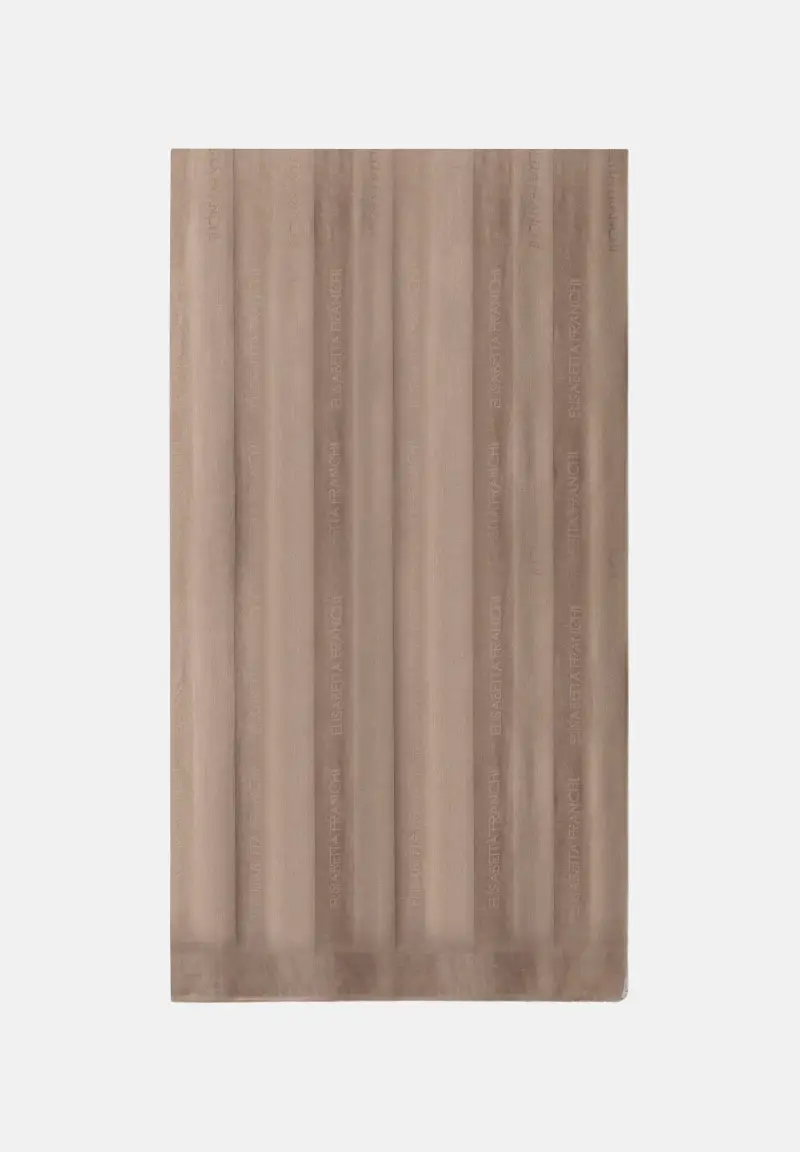 Pashmina argilla da donna con logo