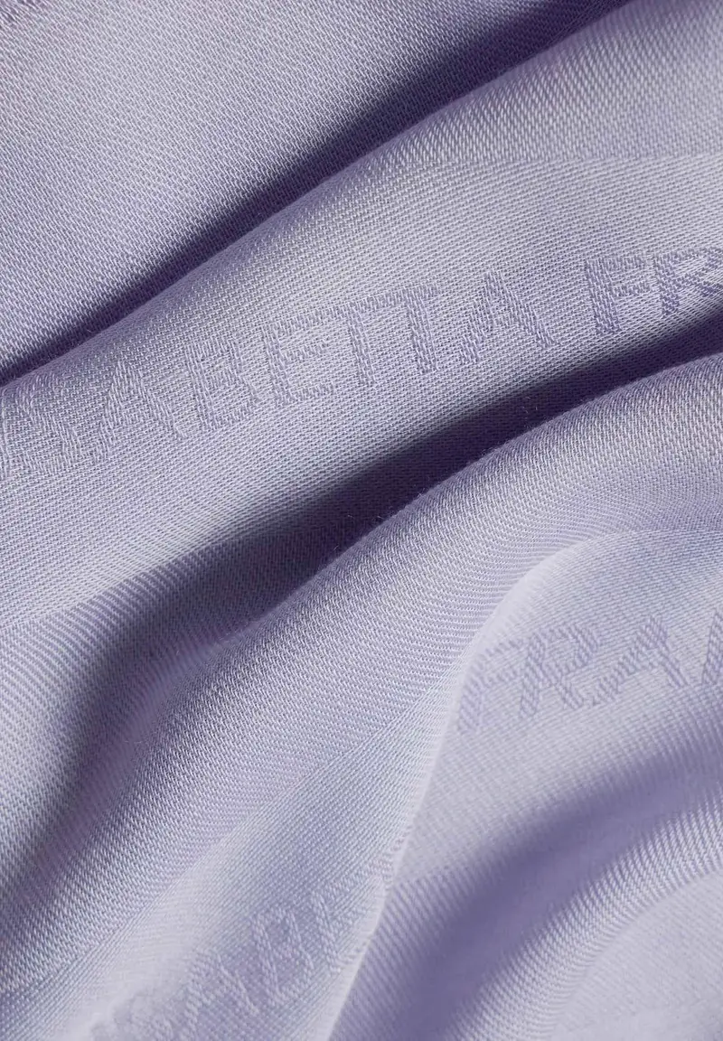 Pashmina lilla da donna con logo miniatura 3
