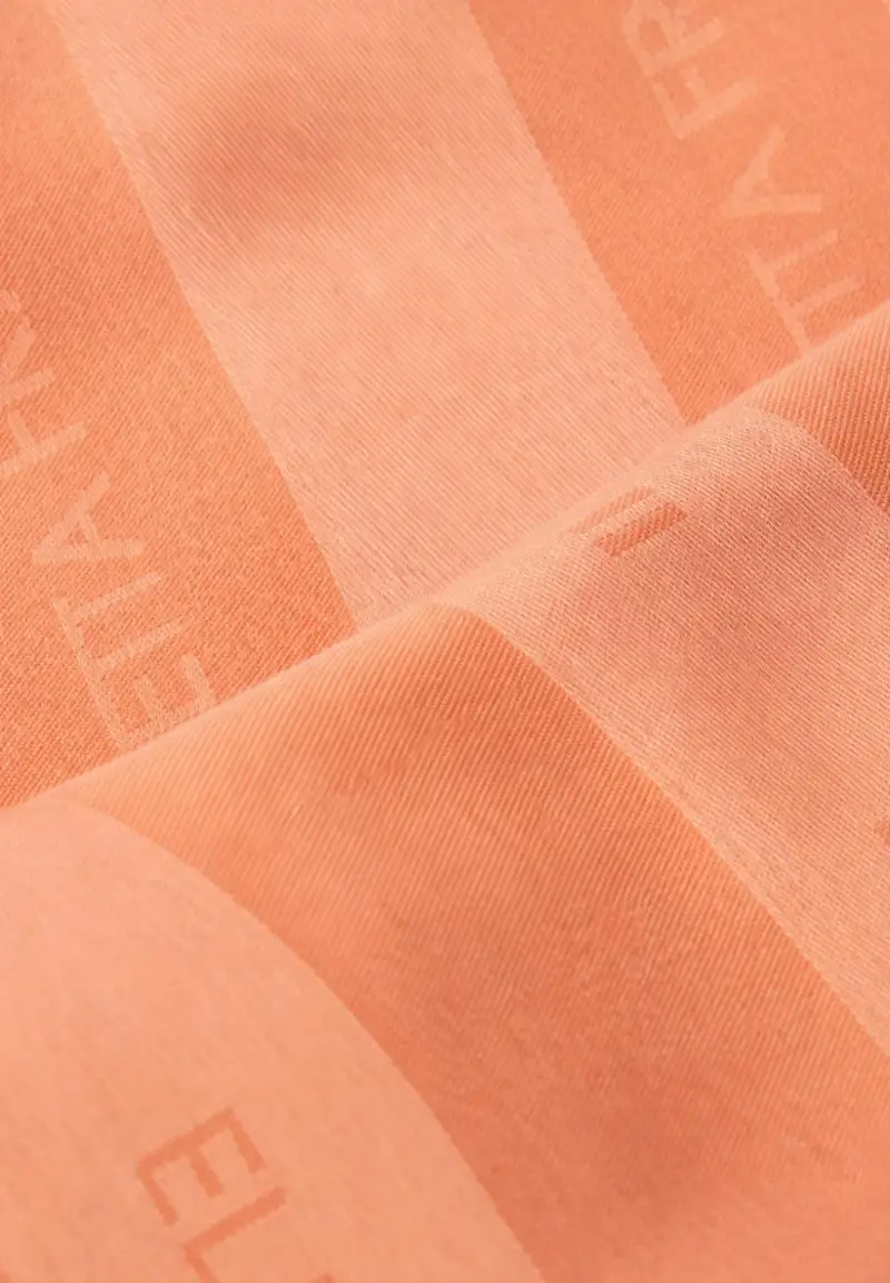 Pashmina pesca da donna con logo miniatura 2