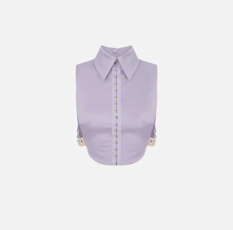 Pettorina in cotone stretch con elastici