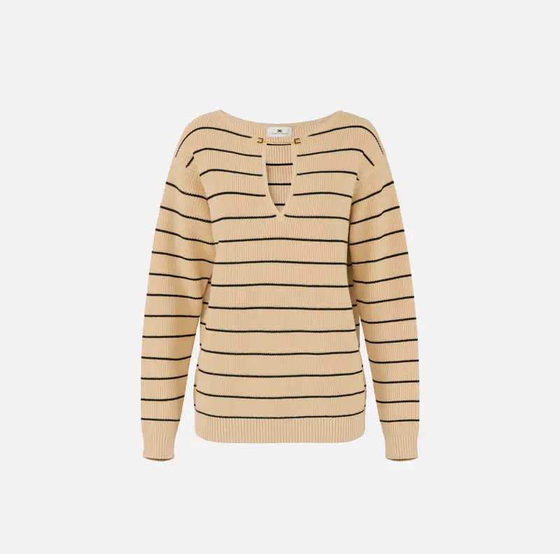 Pullover in maglia a righe
