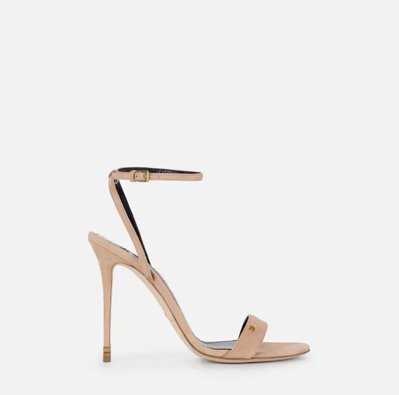 Sandalo Étoile in camoscio con cinturino alla caviglia