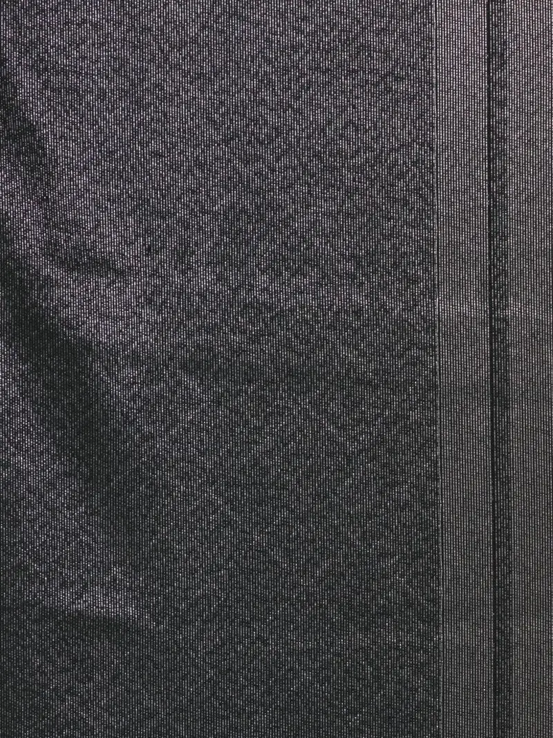 Sciarpa Effetto Metallizzato con Bordi Sfrangiati Nero miniatura 2