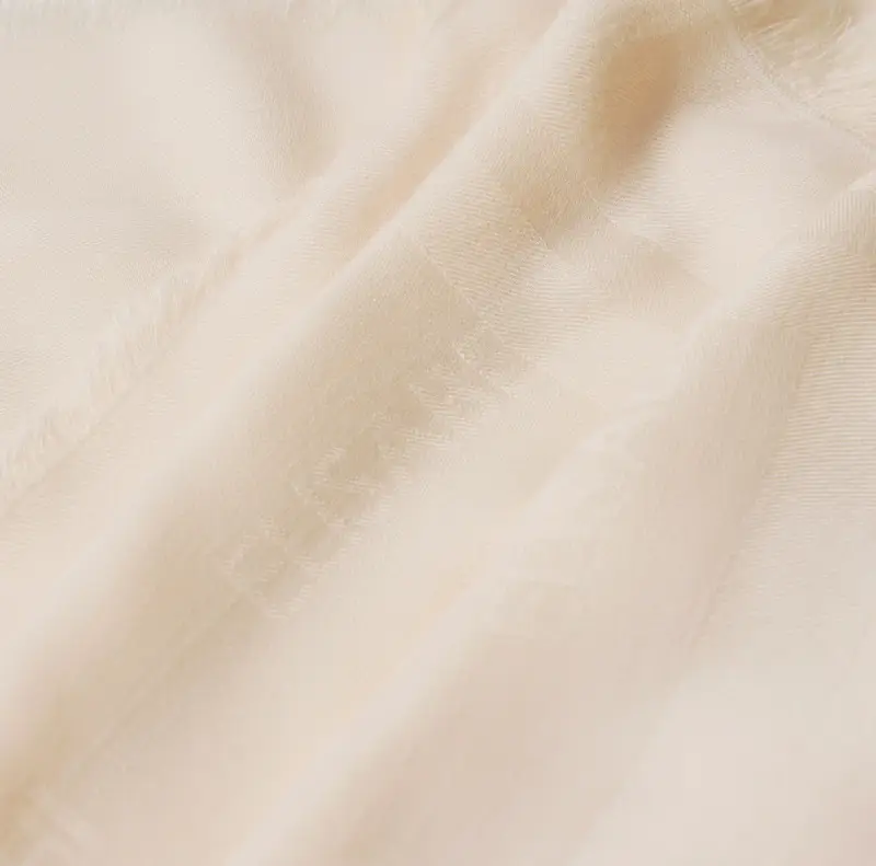 Sciarpa Elegante con Logo BEIGE miniatura 2